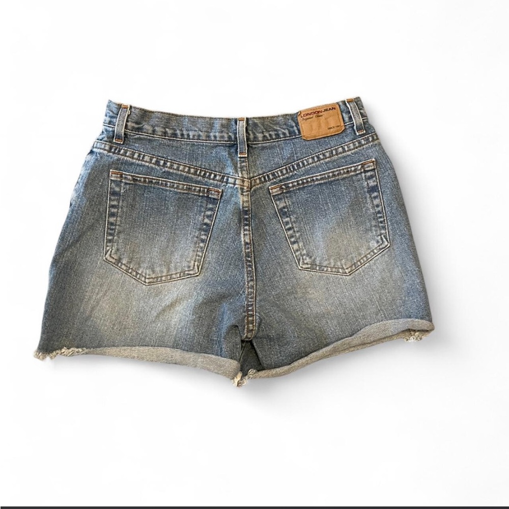 Vintage londonjean 90s jean shorts womens 28/29ish waist high rise denim